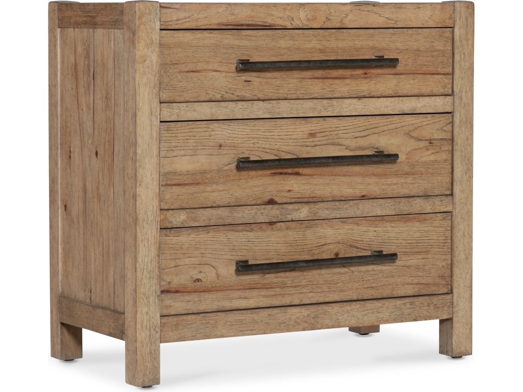 Vineyard Row Three-Drawer Nightstand - main image