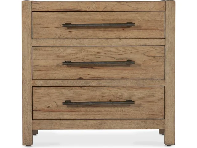 Vineyard Row Three-Drawer Nightstand - Alternative View