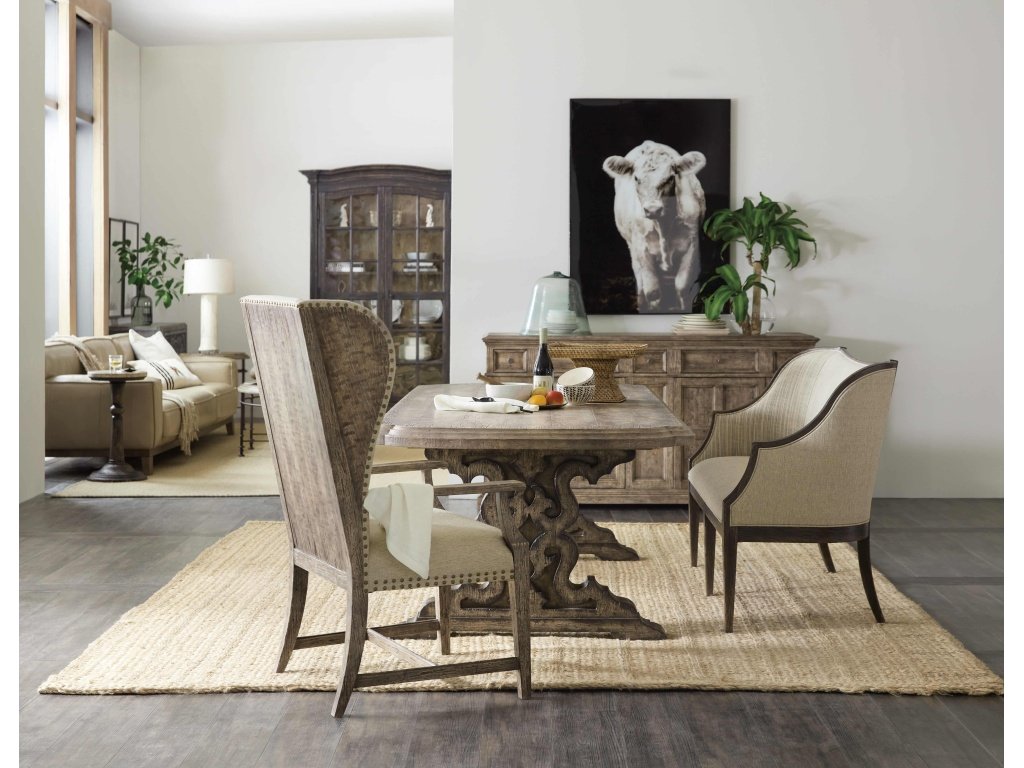 La Grange Le Vieux 86in Double Pedestal Table w/2-18in Leaves - image 5