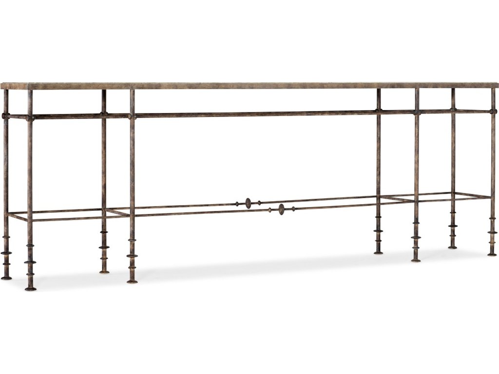 La Grange St James Metal and Stone Console - main image