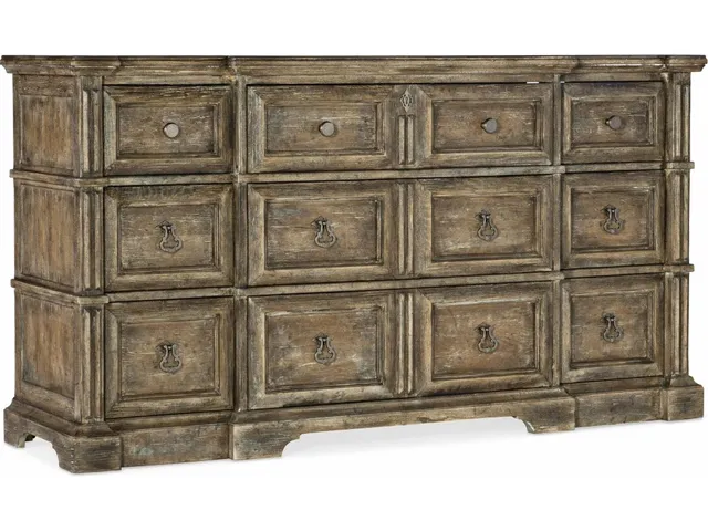 La Grange Rolling Hill Nine-Drawer Dresser