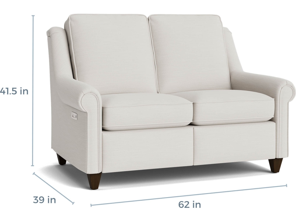 Magnificent Motion Reclining Roll Arm Loveseat - image 3