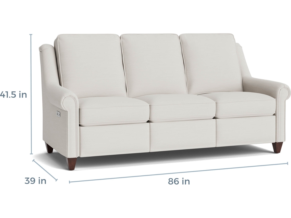 Magnificent Motion Reclining Roll Arm Sofa - image 3