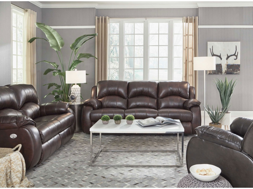 Double Reclining Power Headrest Loveseat - main image