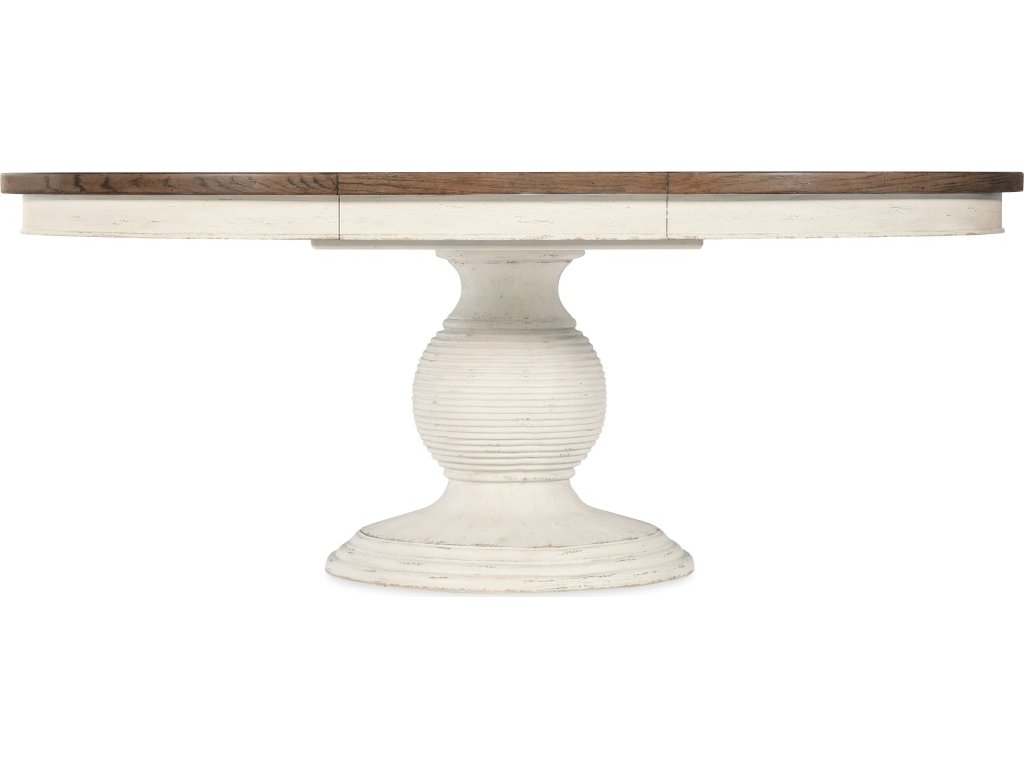 Americana Round Pedestal Dining Table w/1-22in leaf - image 4