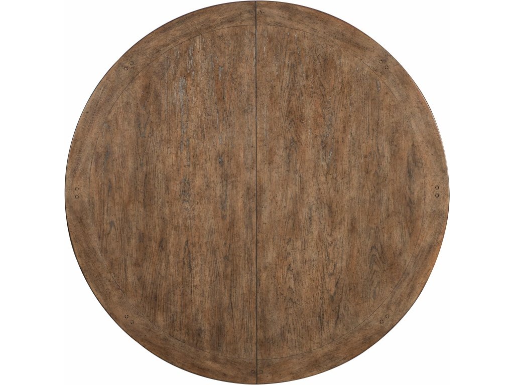 Americana Round Pedestal Dining Table w/1-22in leaf - image 5