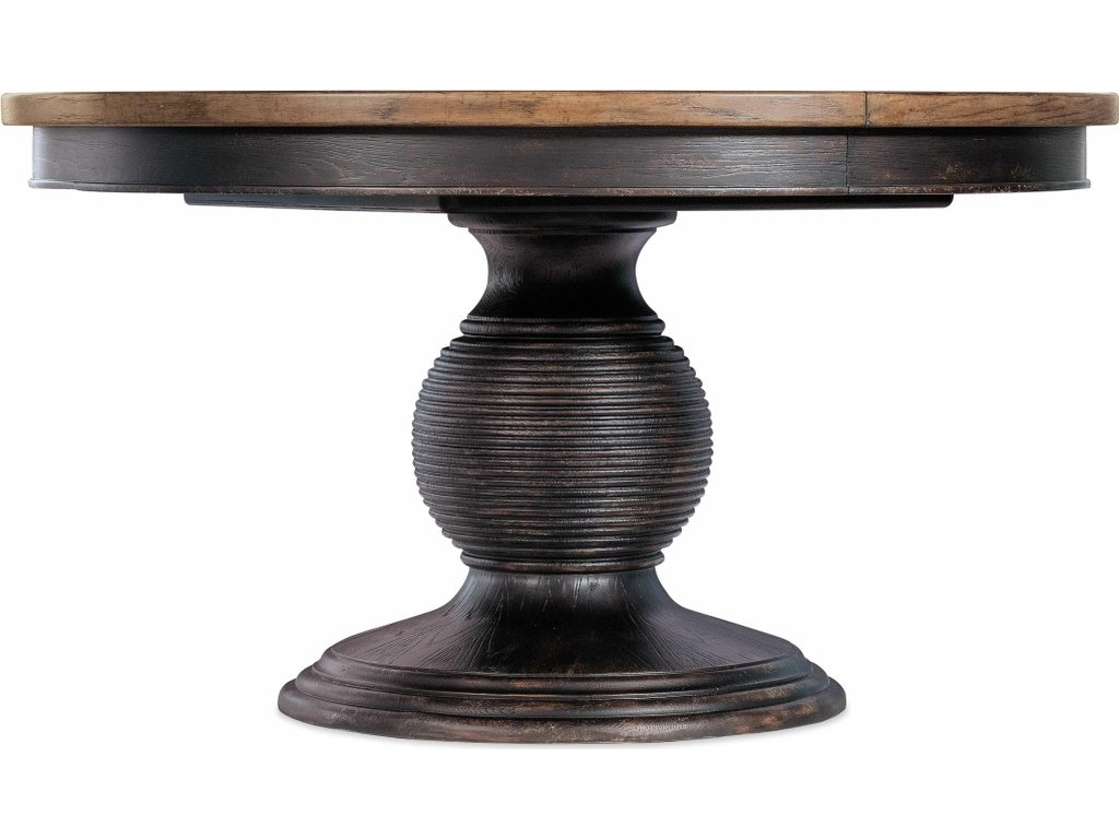 Americana Round Pedestal Dining Table w/1-22in leaf - main image