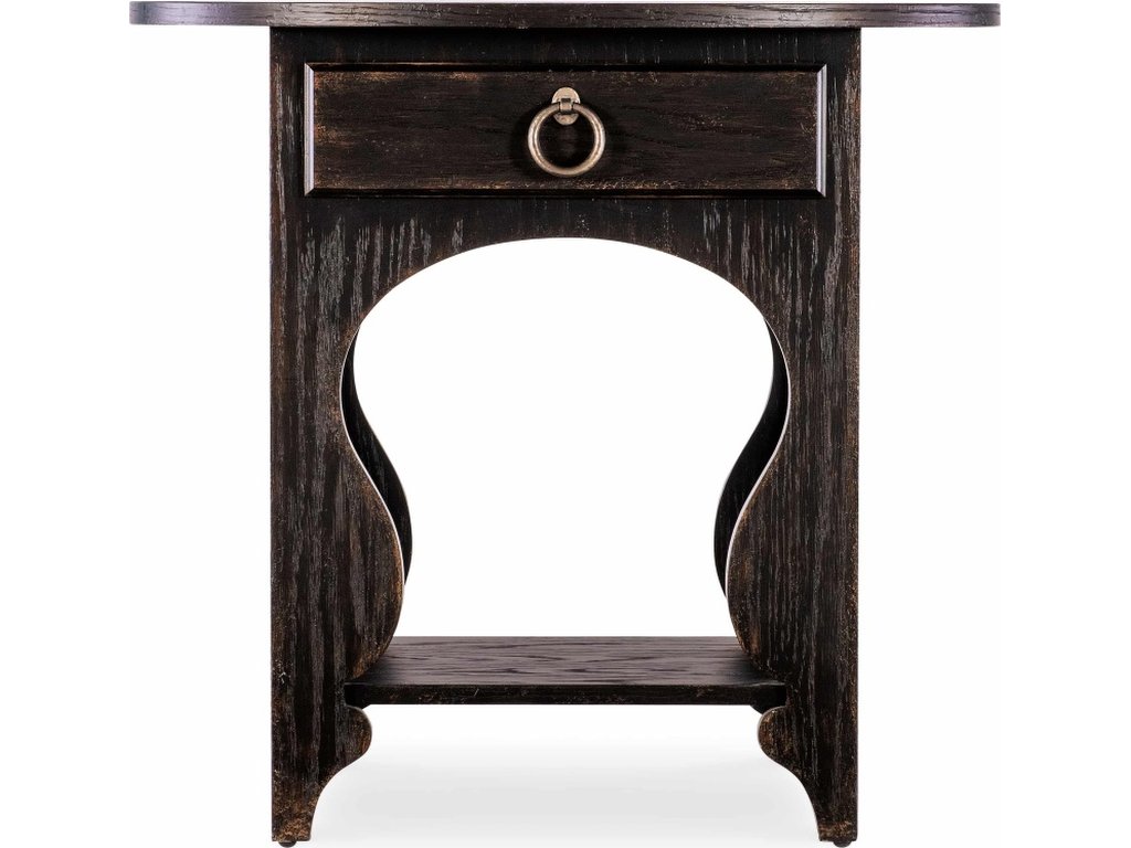 Americana One-Drawer Oval Nightstand - image 2
