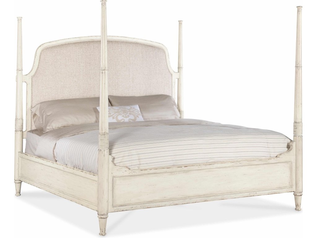 Americana California King Upholstered Poster Bed - main image