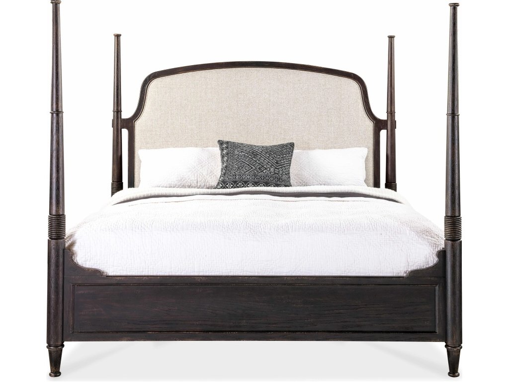 Americana California King Upholstered Poster Bed - image 2