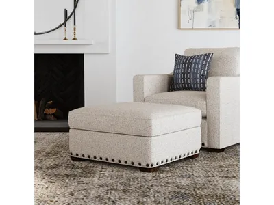 Milo Fabric Cocktail Ottoman - Alternative View