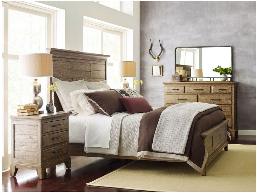 Jessup Panel Cal King Bed - Complete - image 1