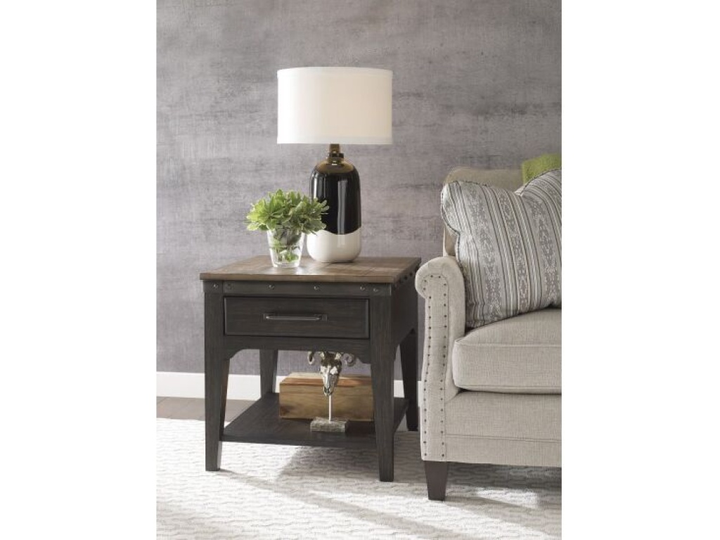 Artisans Rectangular Drawer End Table - image 1