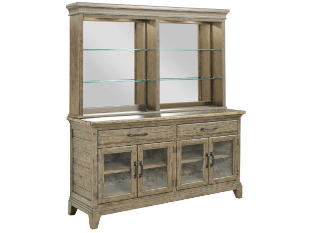Plank Road Rockland Hutch and Buffet Stone Finish - main image
