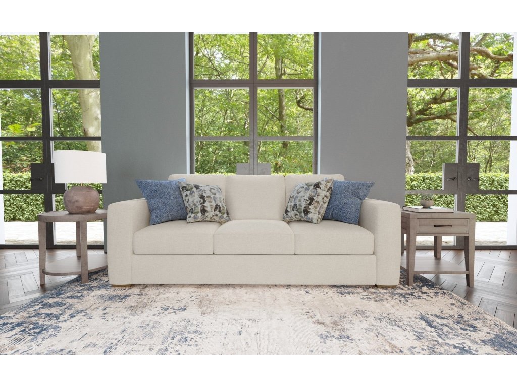 Collins Fabric Three-Cushion Sofa - image 1