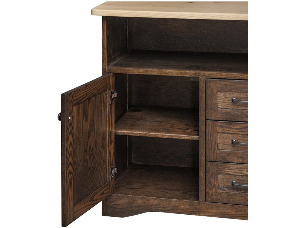 Farmstead Server With Two Doors And Center Drawers - image 1