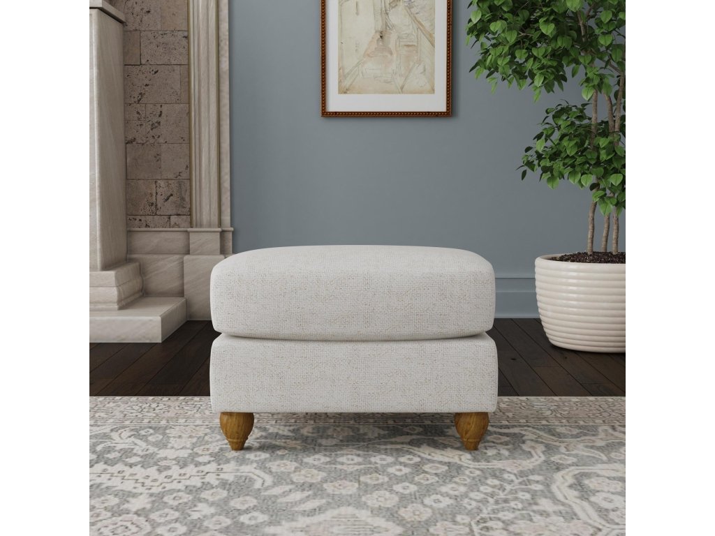 Veda Fabric Ottoman - image 1