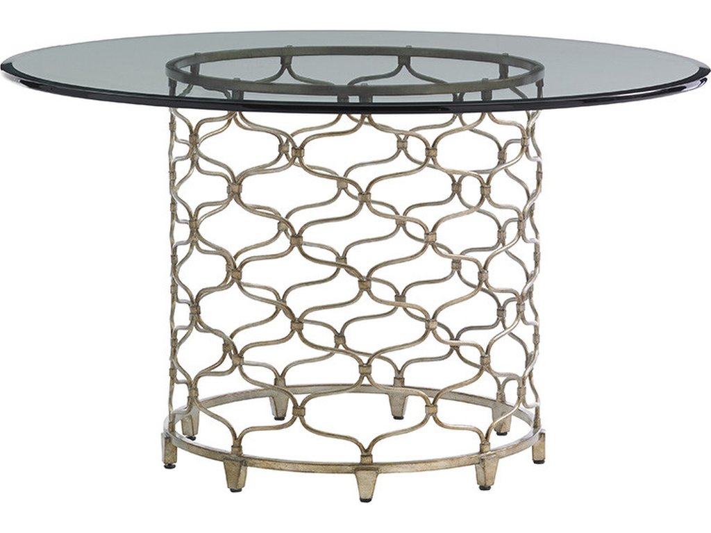 Bollinger Round Dining Table With 72 Inch Glass Top - image 6