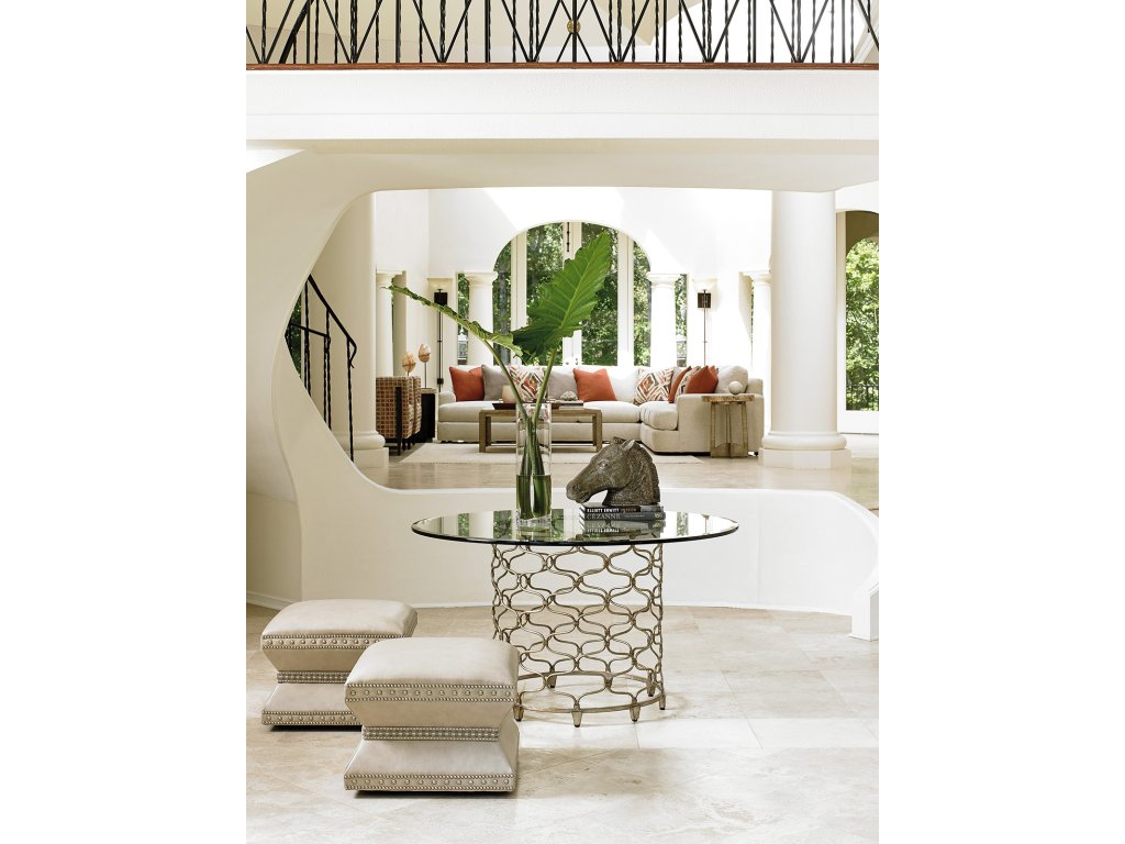 Bollinger Round Dining Table With 72 Inch Glass Top - image 7