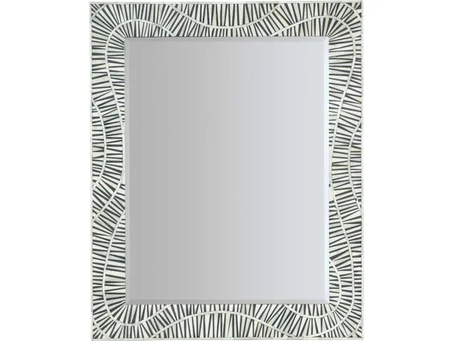 Commerce and Market Tiger Tooth Vertical Mirror