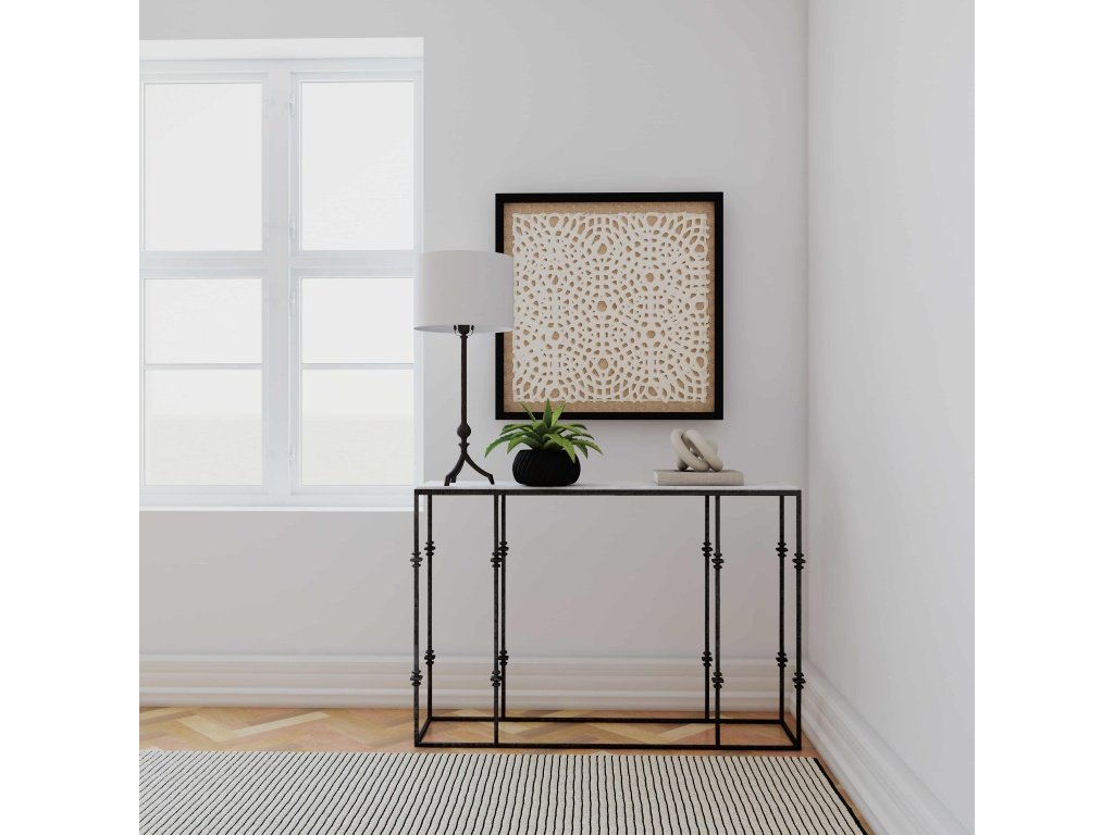 Commerce & Market Small Stone and Metal Console - image 2