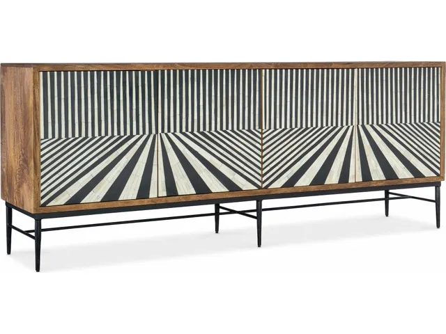 Commerce and Market Linear Perspective Credenza