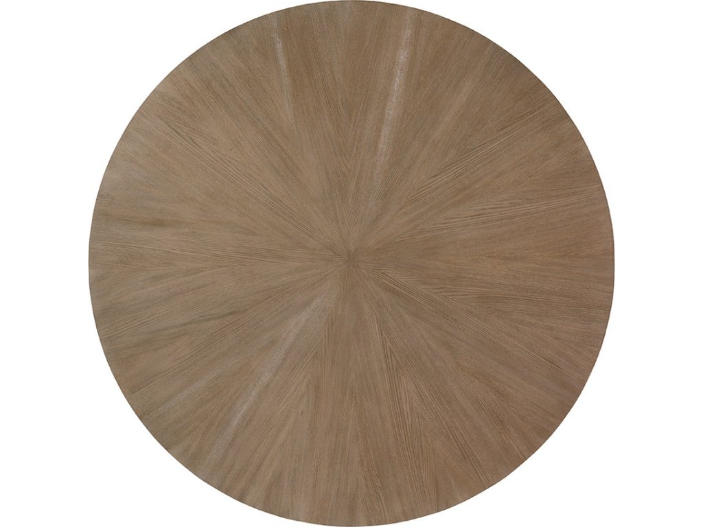 Rendezvous Round Metal Dining Table With Wooden Top - image 3