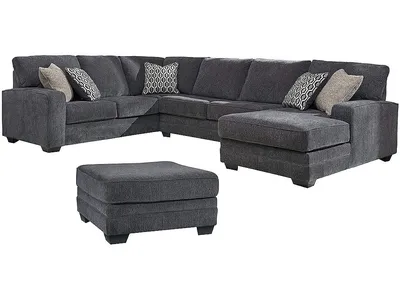 Tracling 3-Piece Sectional with Ottoman