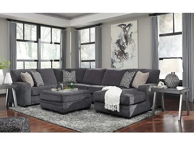 Tracling 3-Piece Sectional with Ottoman - Alternative View