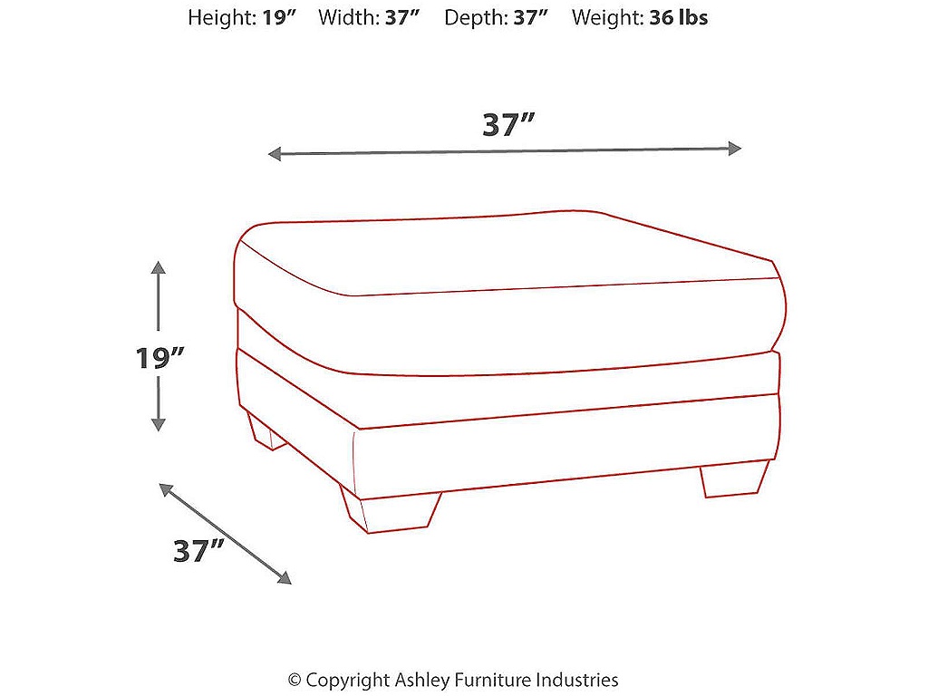 Tracling Oversized Ottoman - image 3