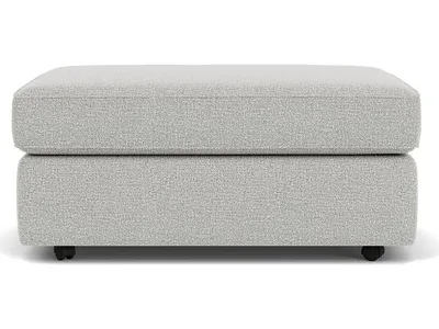 Vail Fabric Cocktail Ottoman with Casters - Alternative View