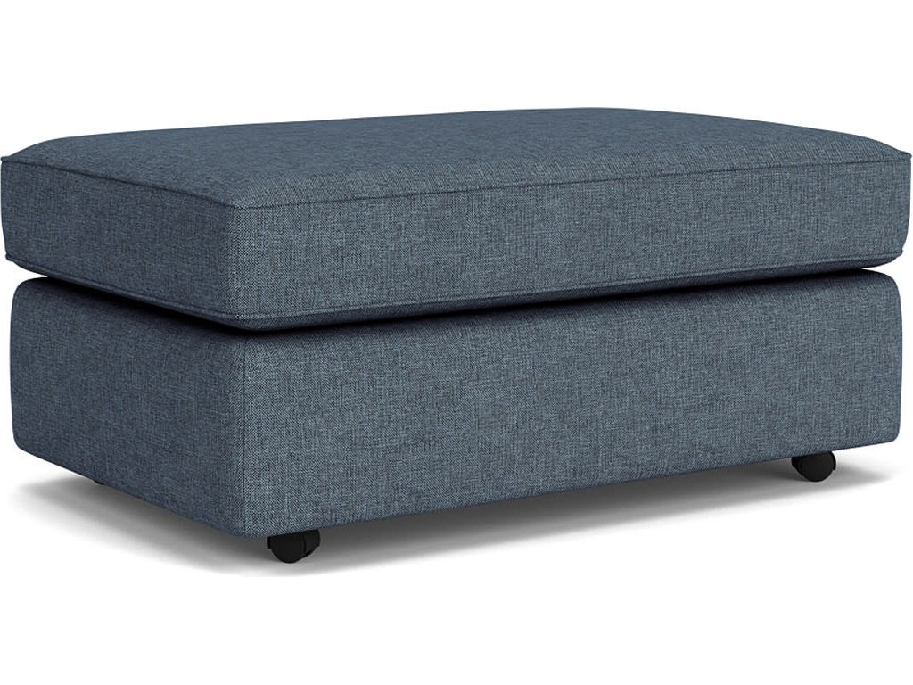 Vail Fabric Cocktail Ottoman with Casters - image 3
