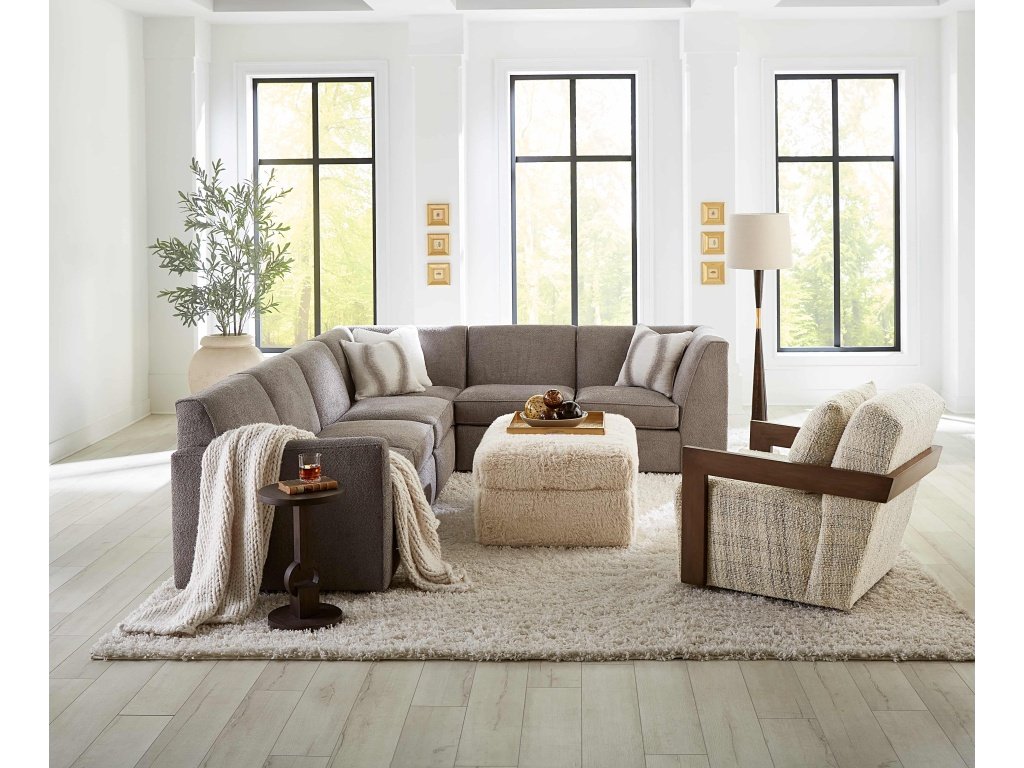 Cabell Exposed Wood Swivel Chair - image 4