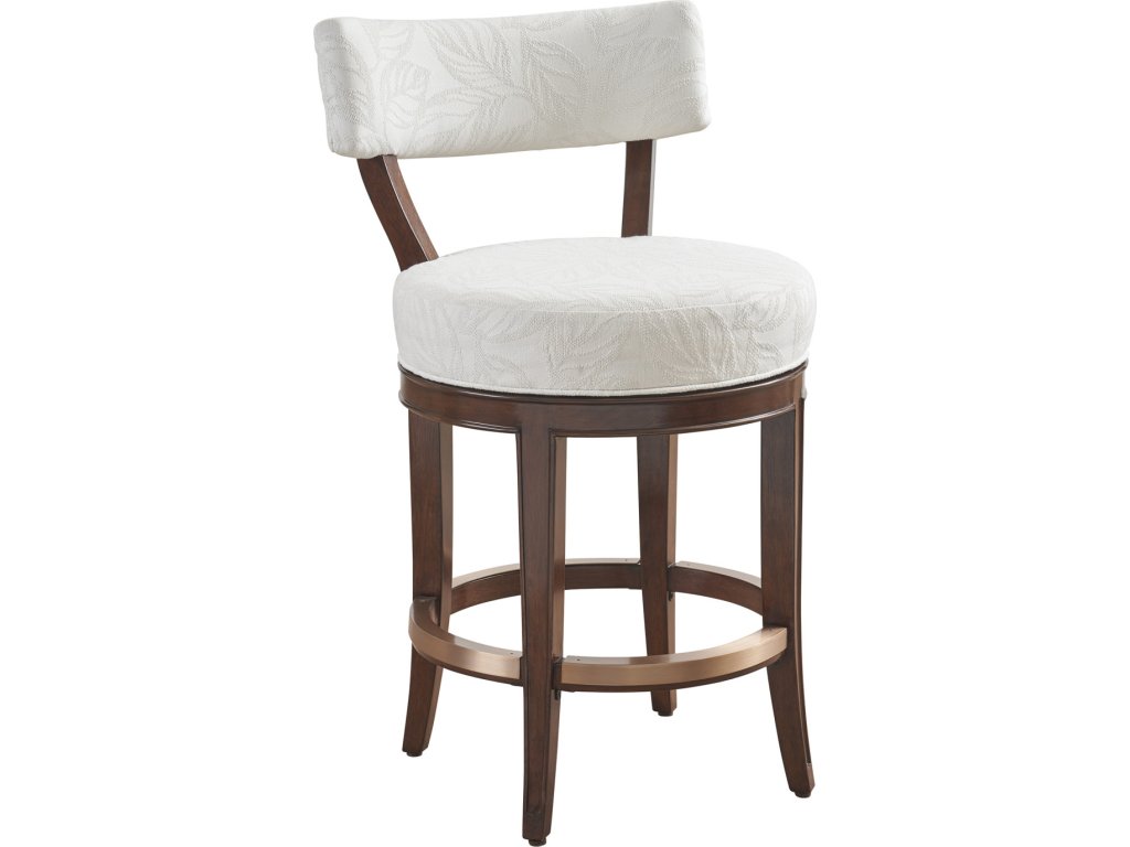 Giles Upholstered Swivel Counter Stool - main image