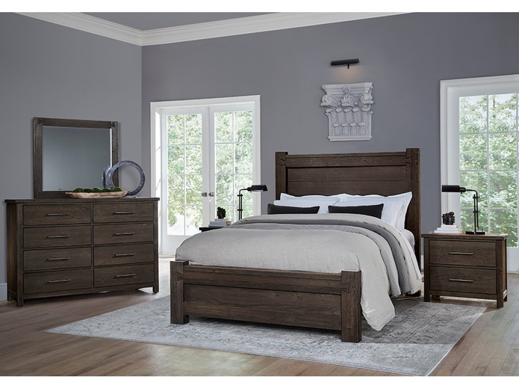 Cal King Poster Bed With 6X6 Fb - image 5