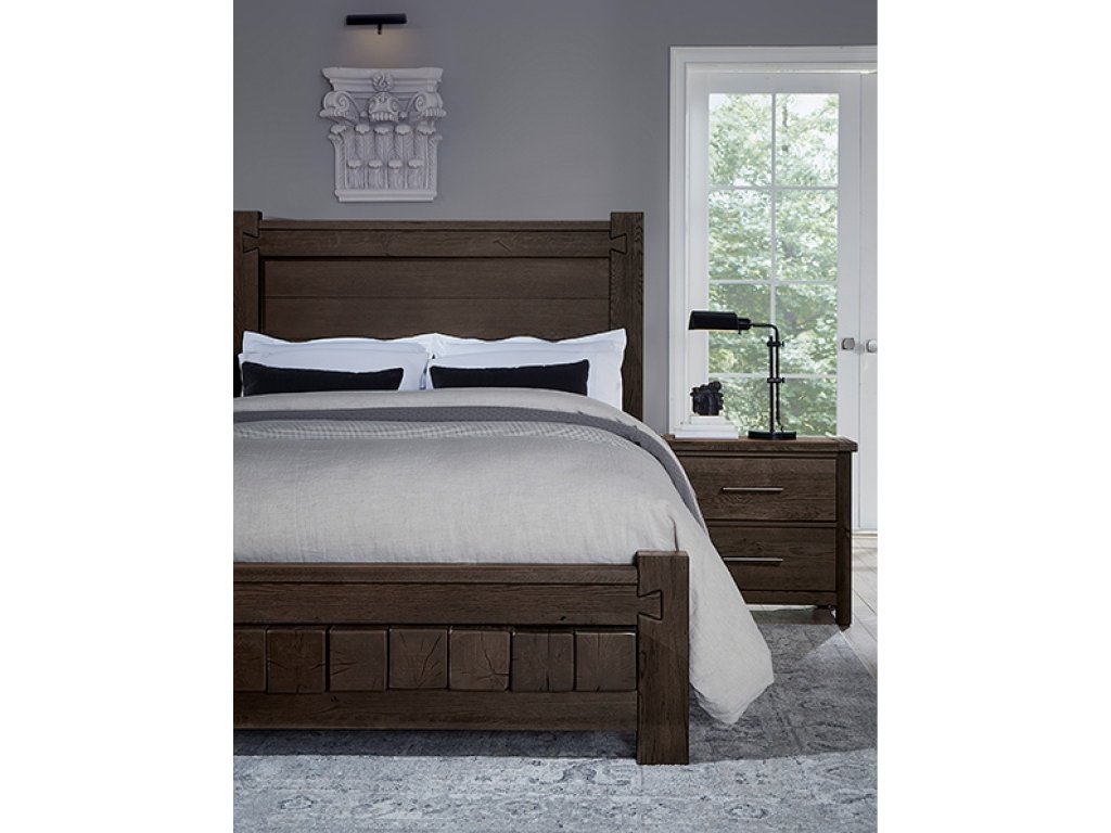 Cal King Poster Bed With 6X6 Fb - image 4