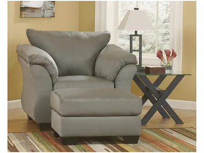 Darcy Chair and Ottoman - Alternative View