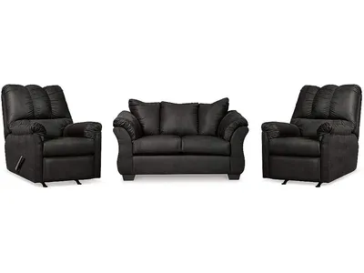 Darcy Loveseat and 2 Recliners