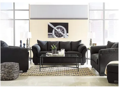 Darcy Sofa, Loveseat, Chair and Ottoman - Alternative View