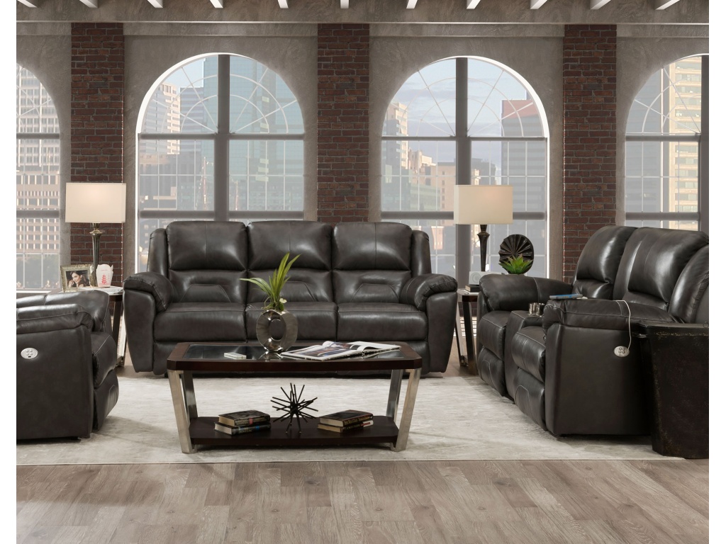 Double Reclining Loveseat with Console - main image