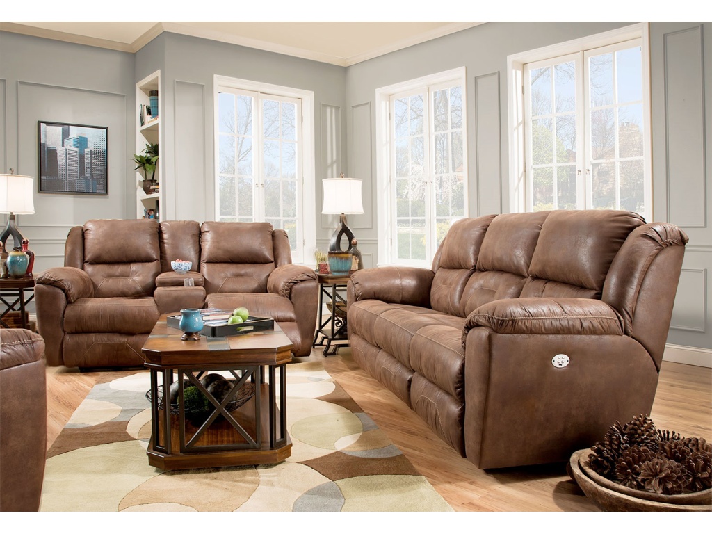 Double Reclining Loveseat with Console - image 2