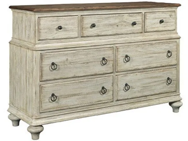 Weatherford Cornsilk Wellington Drawer Dresser