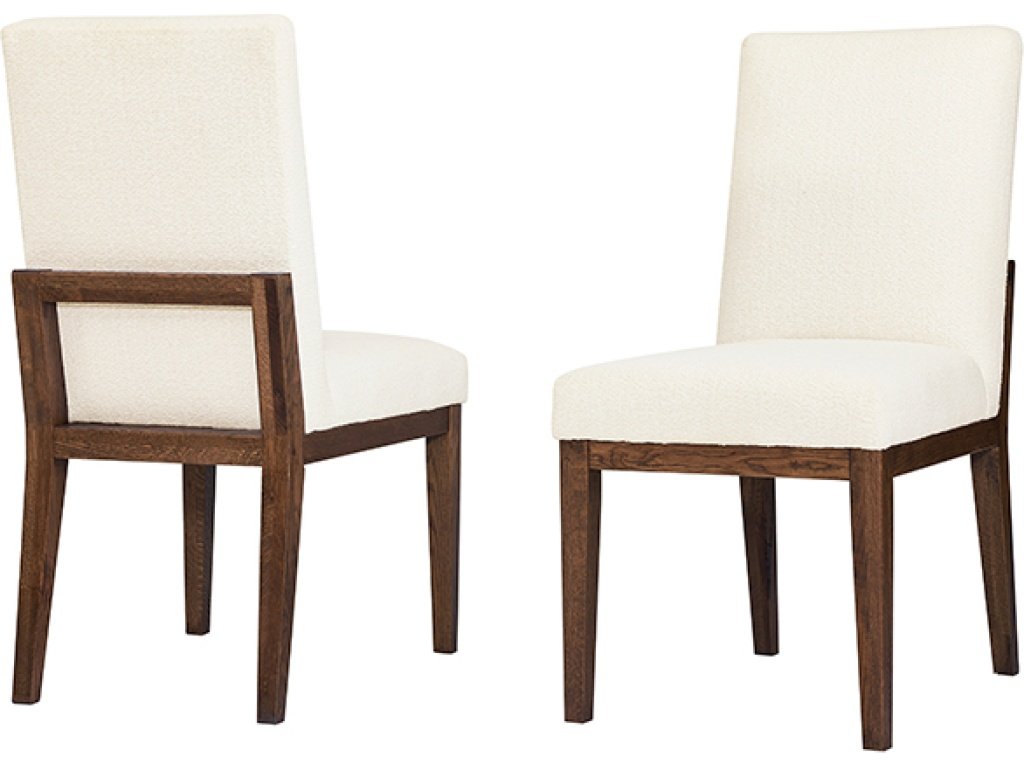 Upholstered Side Chair White Fabric - main image