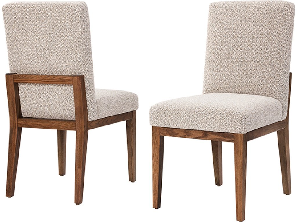 Upholstered Side Chair Grey Fabric - main image