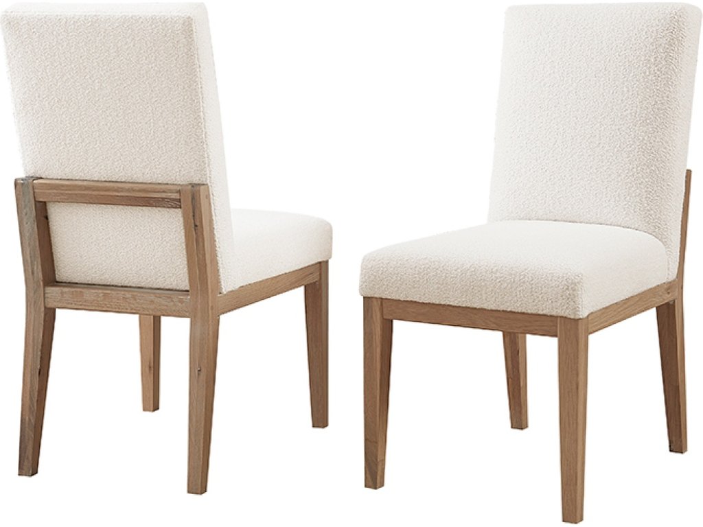 Upholstered Side Chair White Fabric - main image