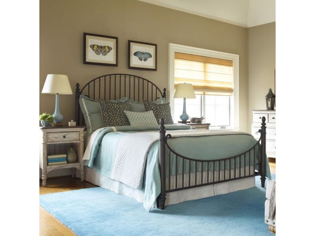 Weatherford King Cornsilk Catlins Metal Bed - image 1