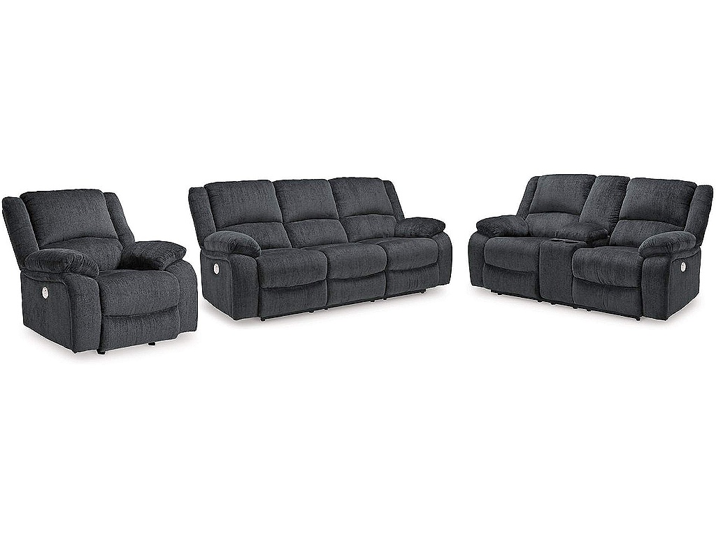 Draycoll Power Reclining Sofa, Loveseat and Recliner - main image