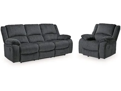 Draycoll Reclining Sofa and Recliner