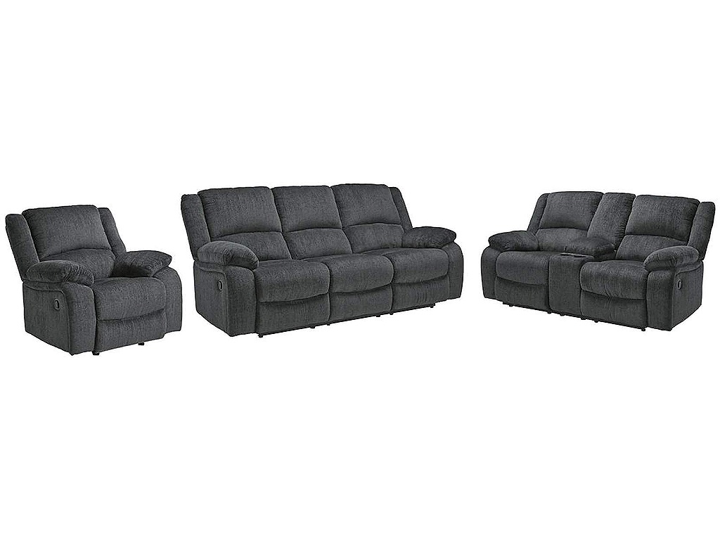 Draycoll Reclining Sofa, Loveseat and Recliner - main image
