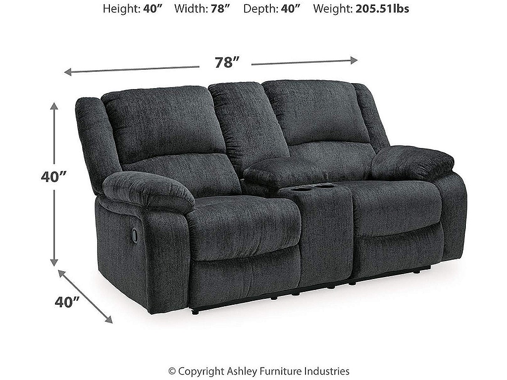 Draycoll Reclining Loveseat with Console and Recliner - image 11